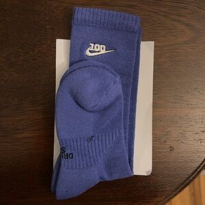 Youth Nike Everyday Cushioned Purple Crew Socks
